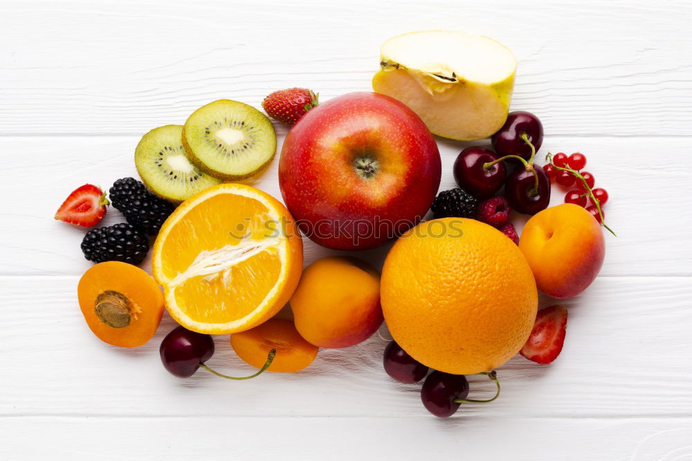 Similar – Mixed fruits on a rustic wooden table