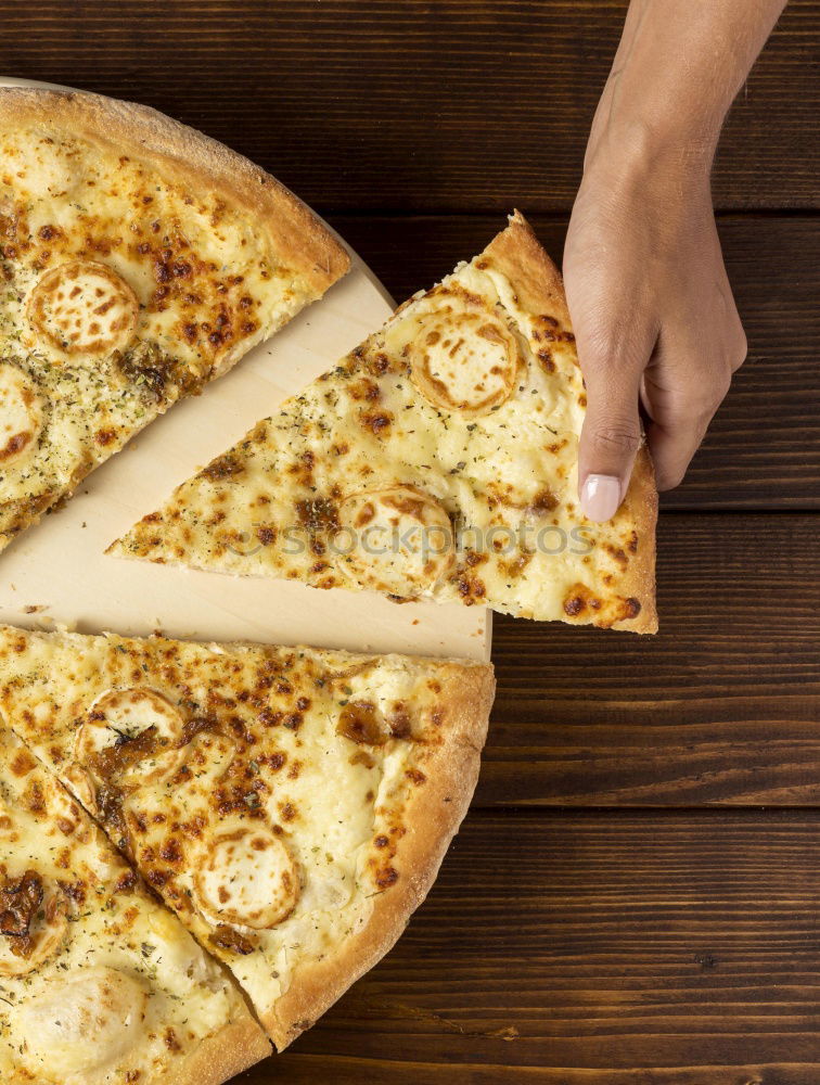 Similar – Image, Stock Photo eating pizza Fast food