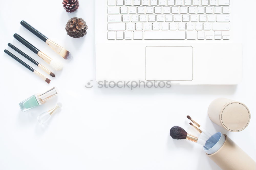 Similar – Image, Stock Photo Lunch break with salad at your desk