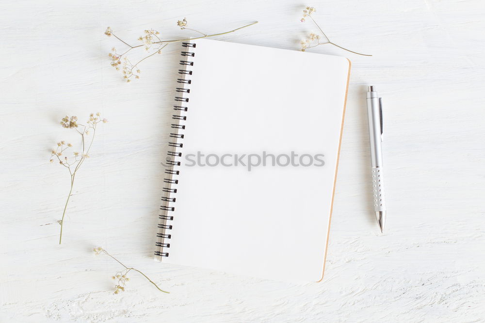 Similar – empty notebook in a line