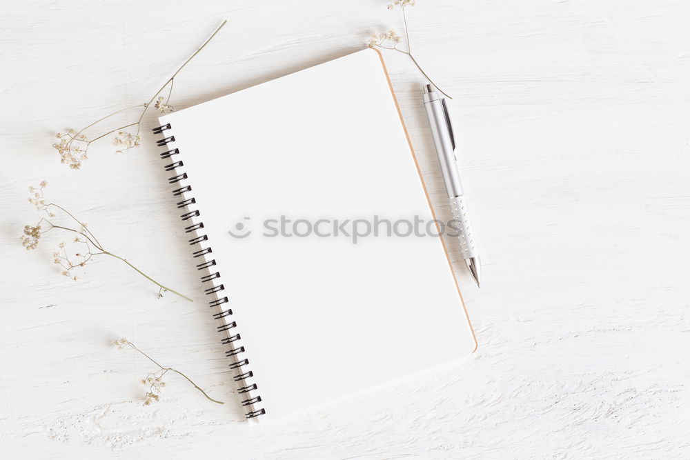 Similar – empty notebook in a line