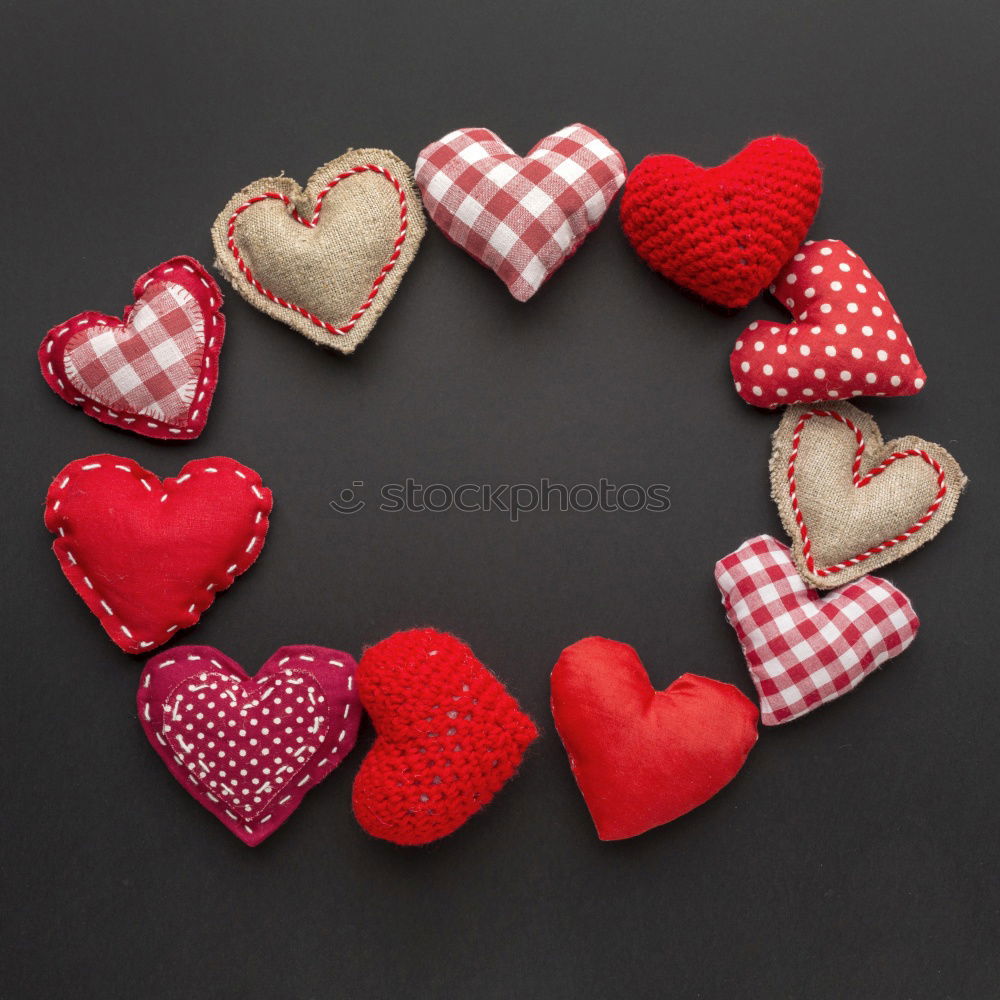 Similar – Image, Stock Photo Two hearts on a wooden board