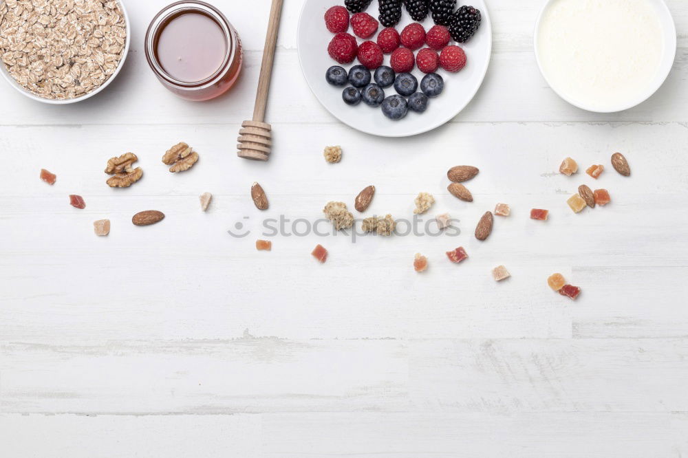 Similar – Image, Stock Photo Healthy breakfast in a glass