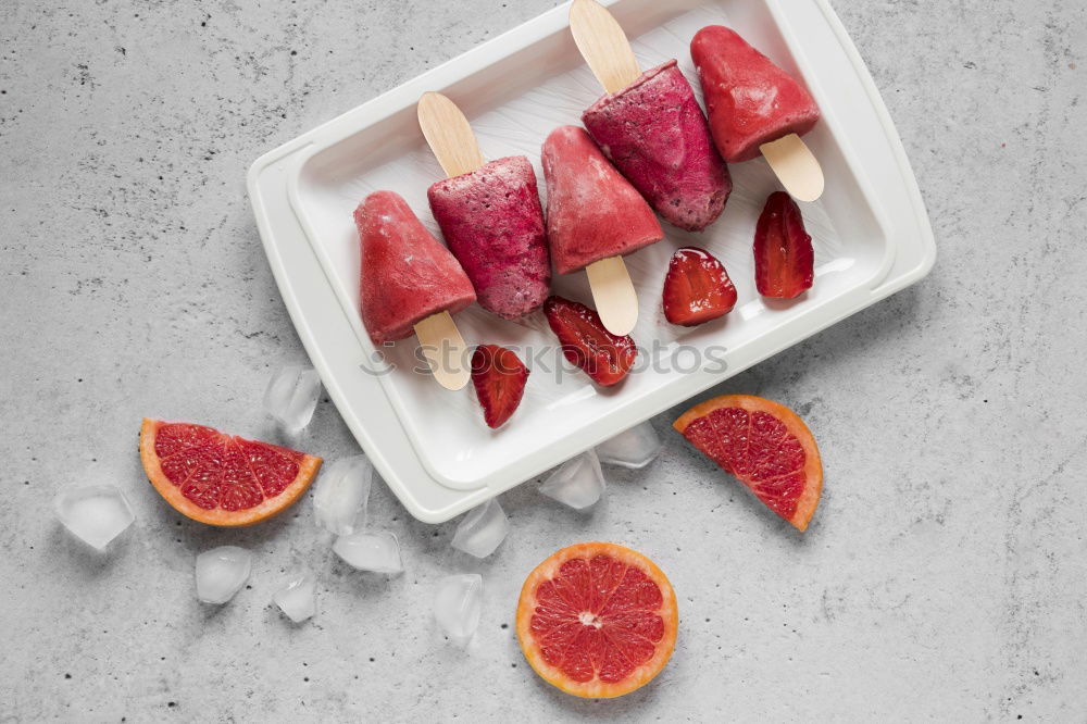 Similar – Image, Stock Photo Crop person making raspberry biscuits