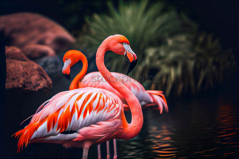 Foto Bild Pink　Flamingo Zoo