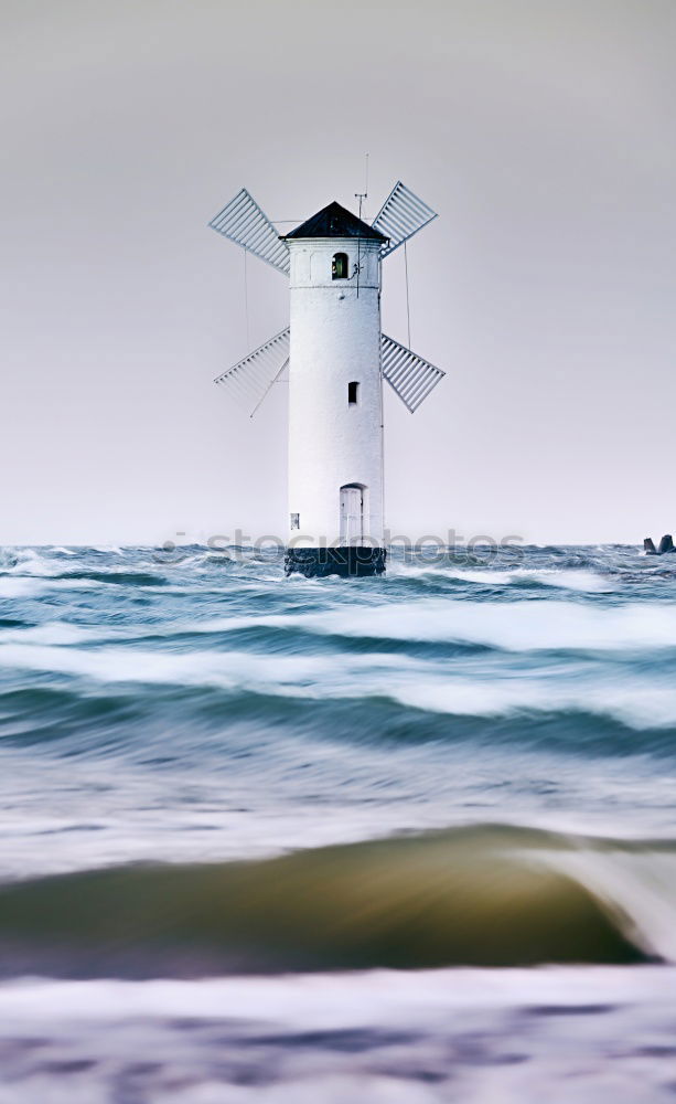 Similar – Image, Stock Photo Mole at the Baltic Sea coast in Warnemünde