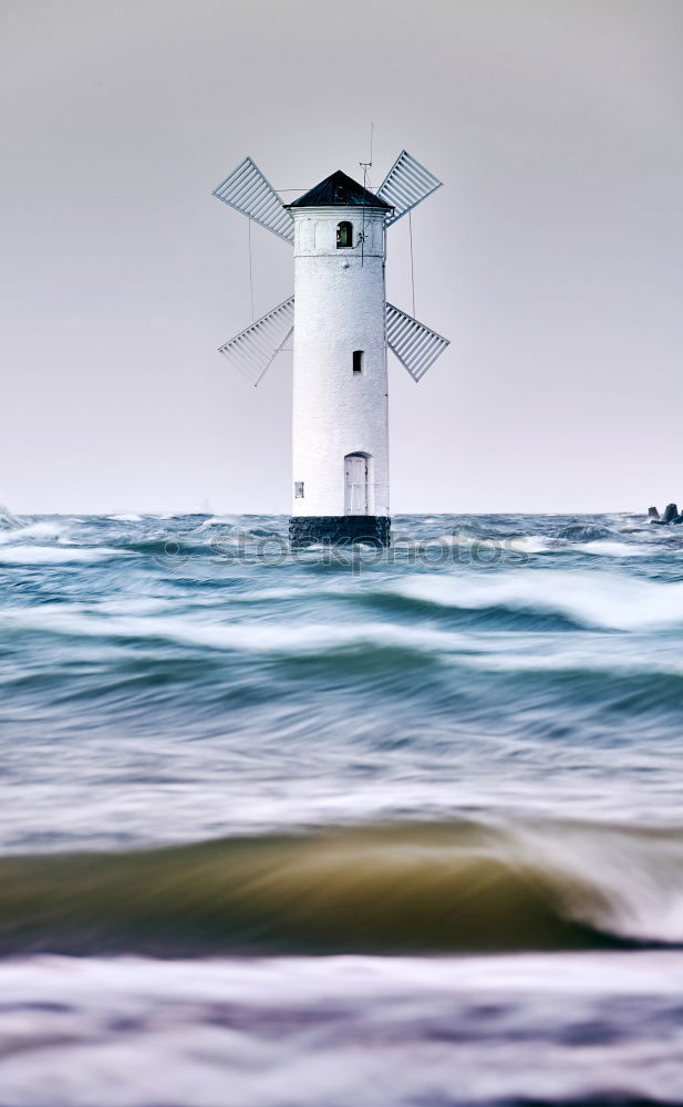 Similar – Image, Stock Photo Mole at the Baltic Sea coast in Warnemünde