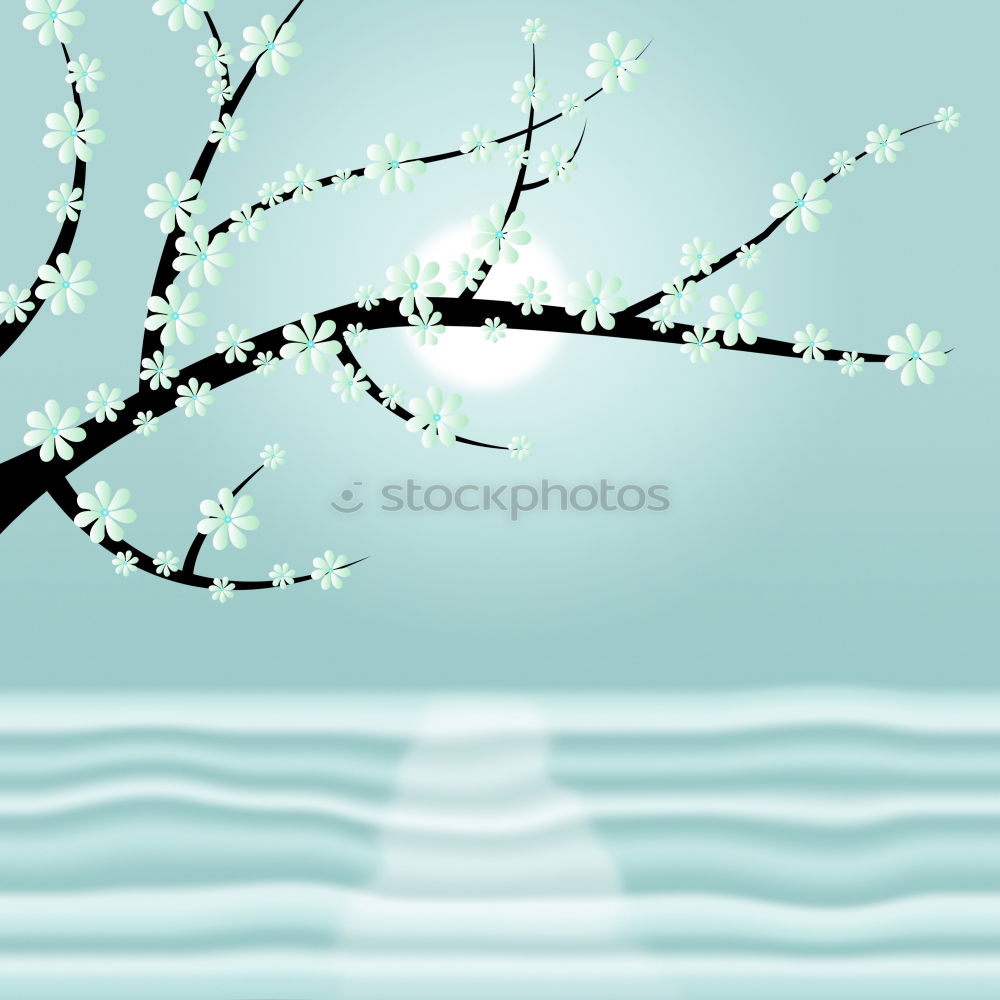 Similar – Image, Stock Photo Delicate spring blossoms on light blue background