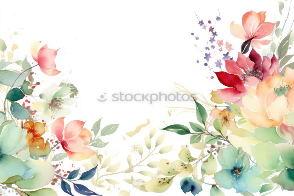 Similar – Image, Stock Photo Coffee cup with bouquet and empty paper card