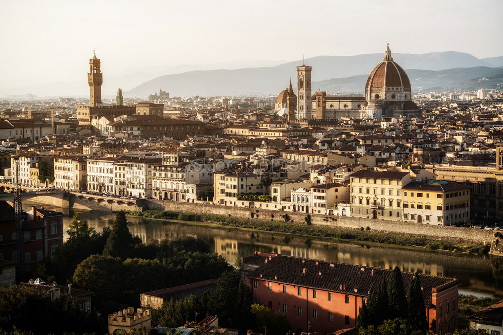 Similar – Picturesque view of Florence from Michelangelo Square, Italy