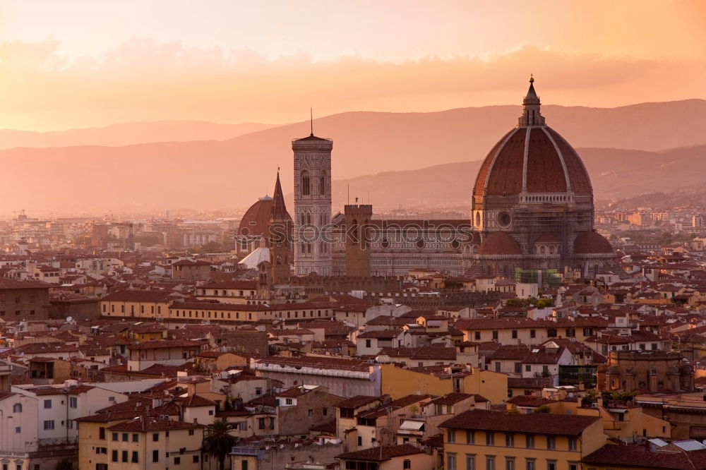 Similar – Picturesque view of Florence from Michelangelo Square, Italy