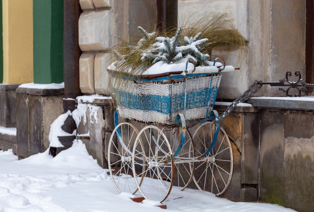Similar – Image, Stock Photo love Winter Small Town
