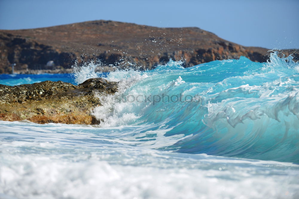 Similar – Boat in the waves