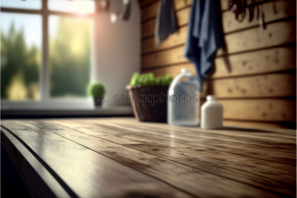 Similar – Image, Stock Photo rustic country kitchen interior with festive table setting