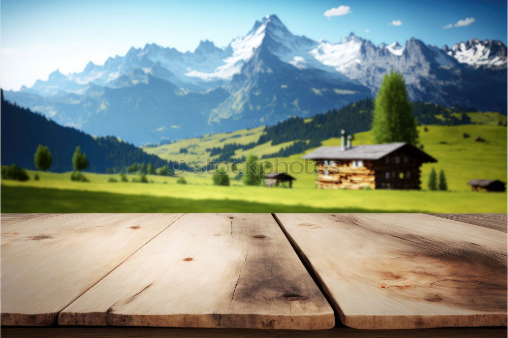 Similar – Image, Stock Photo Alpine hut in Saanenland