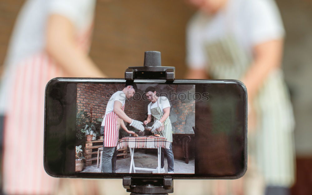 Similar – Image, Stock Photo When he found the box with the old black and white photos, he sank for minutes into holiday memories of his own childhood