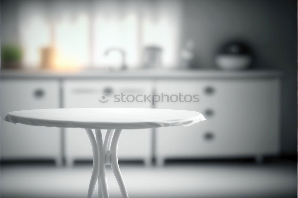 Similar – Image, Stock Photo Espresso maker and plates in kitchen shelf