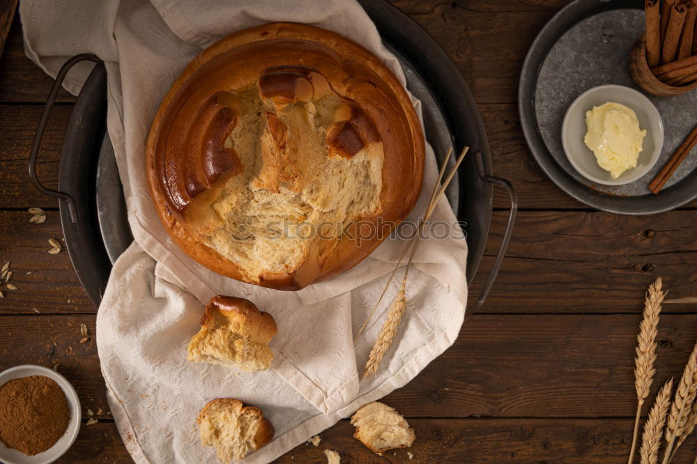 Similar – Image, Stock Photo Breakfast with coffee and croissant