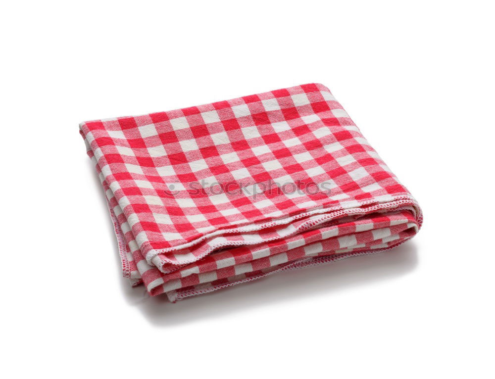 Similar – Vintage curtain for bus, red and white chequered with ruffle tape