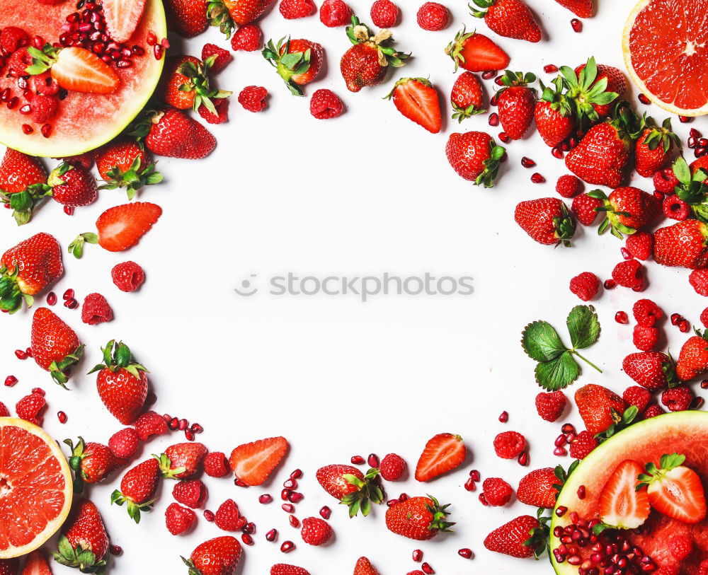 Similar – Image, Stock Photo Fresh strawberries on the plate