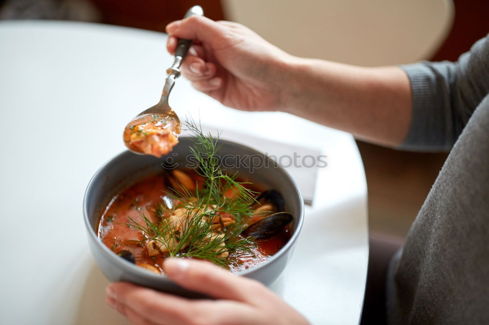 Similar – Image, Stock Photo Korean hot pot dish meal at the restaurant