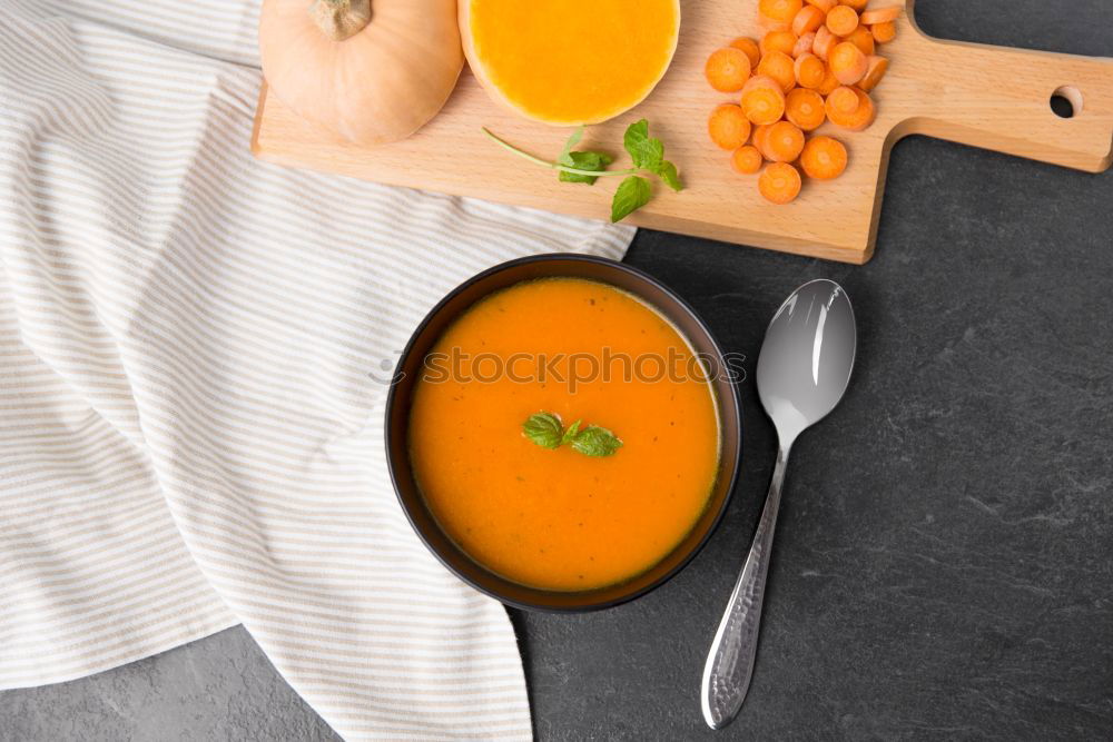 Similar – Image, Stock Photo Typical spanish salmorejo