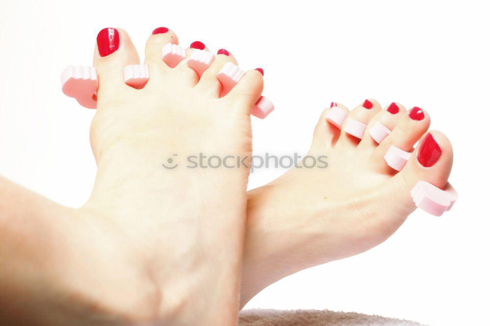 Similar – foot Red Nail polish Toes