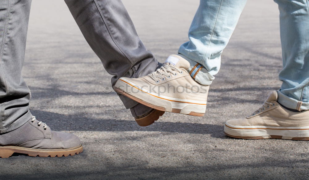 Similar – Image, Stock Photo Young urban men legs