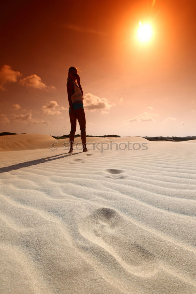 Similar – People on mountain before sunset