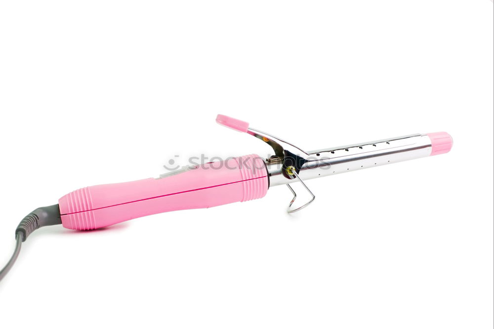 Similar – Image, Stock Photo Two pink hairdryers of the same model lie next to each other. Vintage, voltage, electricity. The past. Pair