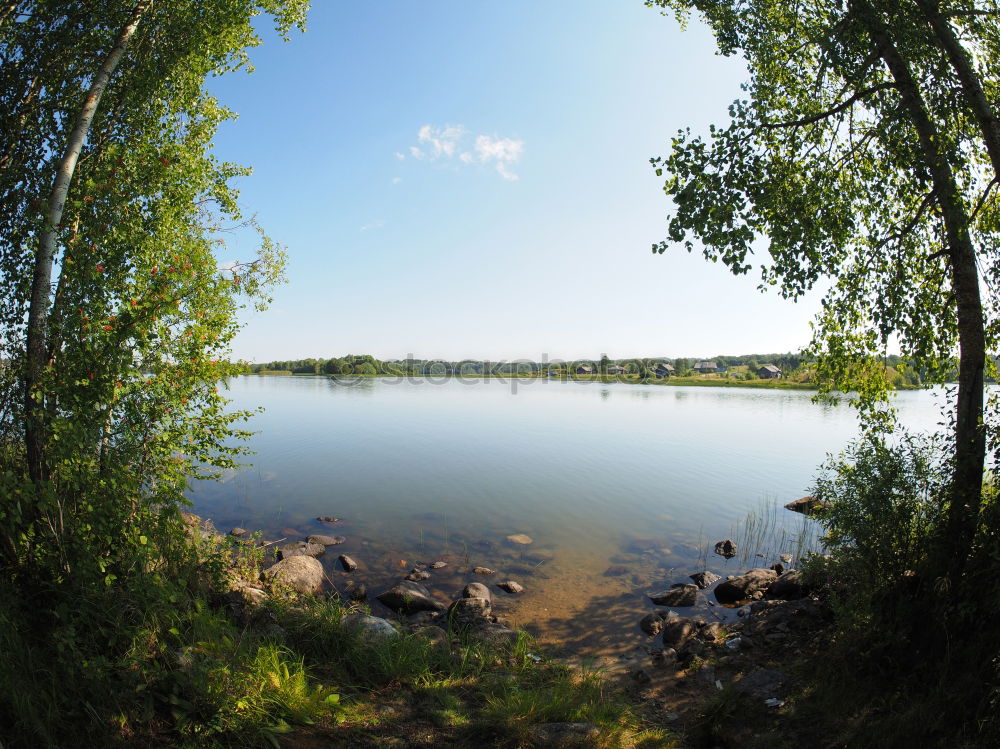 Similar – Seelenruhe Wolken Wald