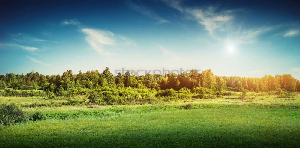 Spring sunrise in the hills of Podolia