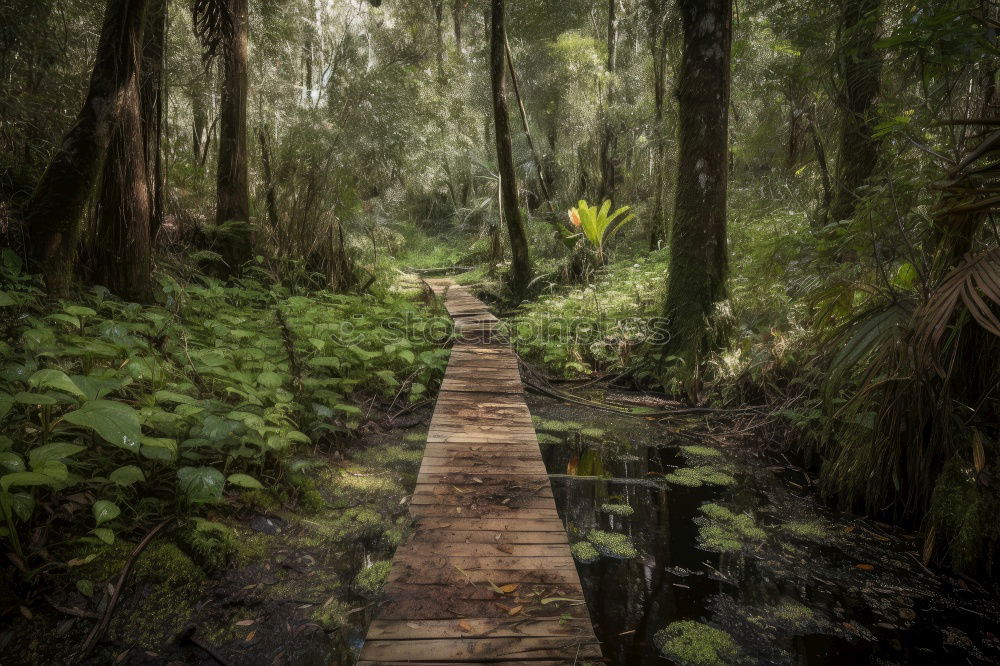 Image, Stock Photo Amazon. Tropical Rainforest. Jungle Landscape. Amazon Yasuni National Park, Ecuador. South America.