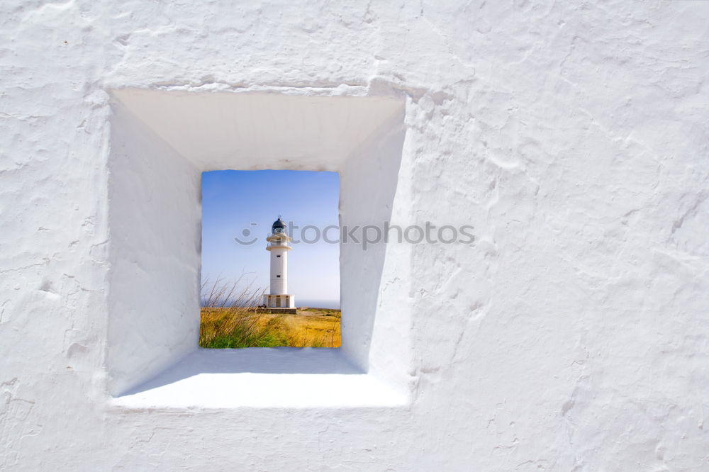 Similar – Image, Stock Photo Tourist and lighthouse on coastline