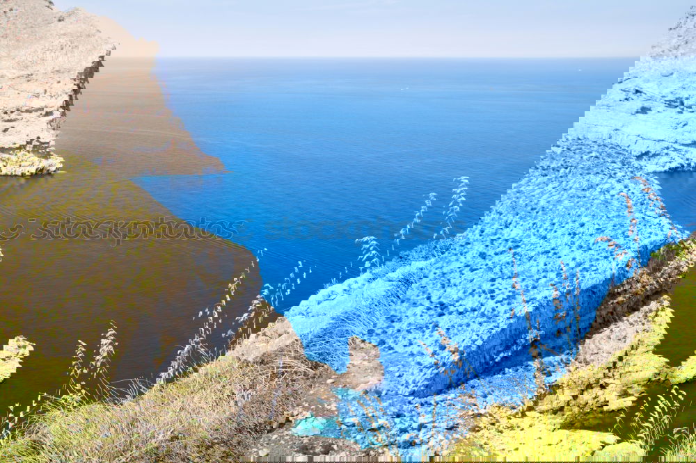 Similar – Image, Stock Photo Bay by the sea Relaxation