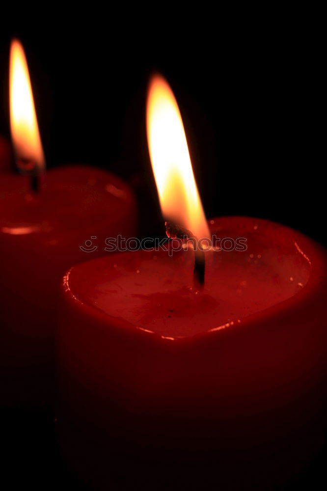 Similar – Image, Stock Photo Red candle with christmas decoration II