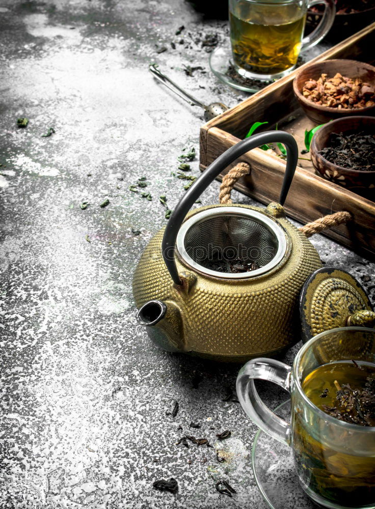 Similar – Image, Stock Photo Tea with blossoms in the wood shovel