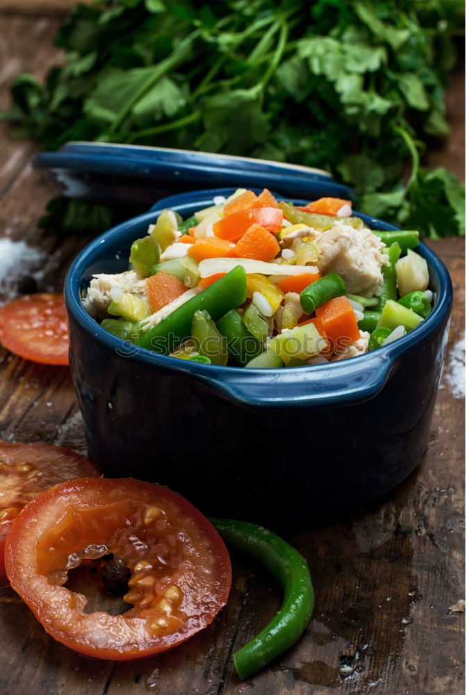 Image, Stock Photo colourful salad Food