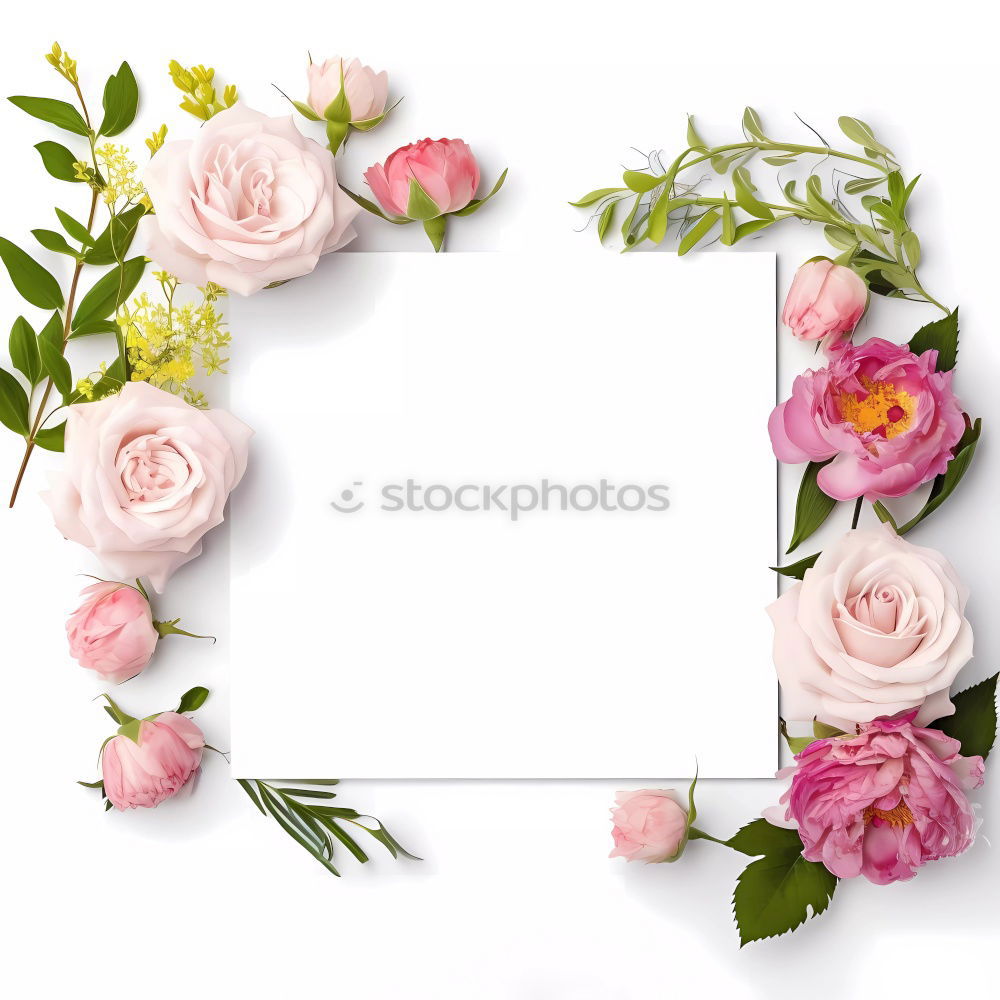 Similar – Summer flowers and scissors