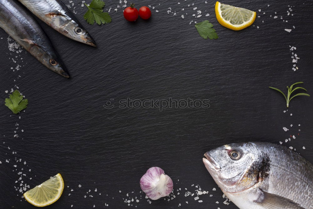 Similar – Image, Stock Photo Doardo fish with onion, lemon and spices