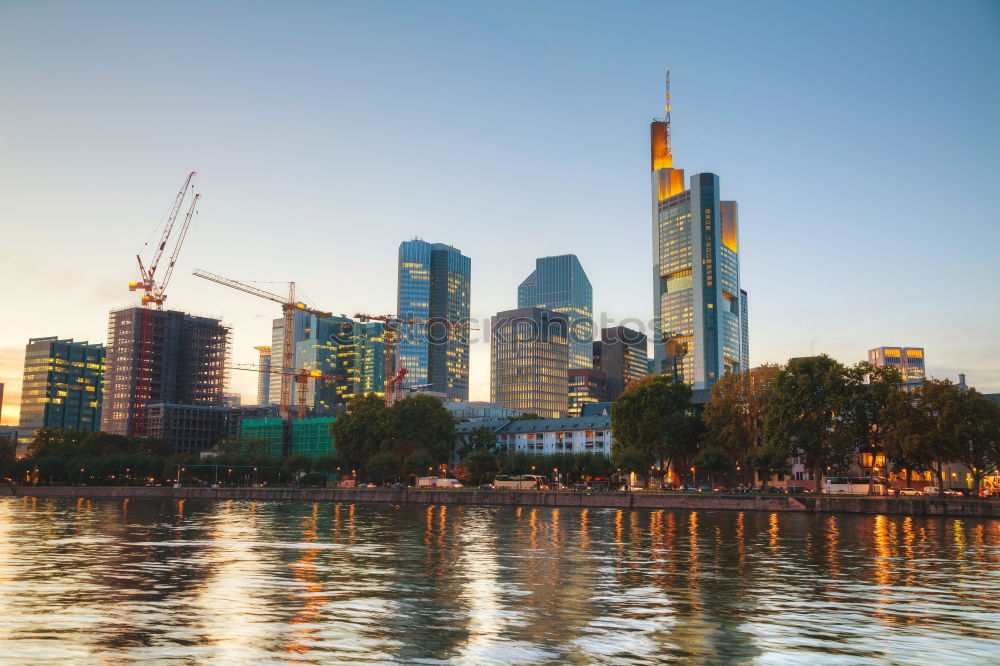 Similar – Image, Stock Photo Skyline of the Donau district in Vienna