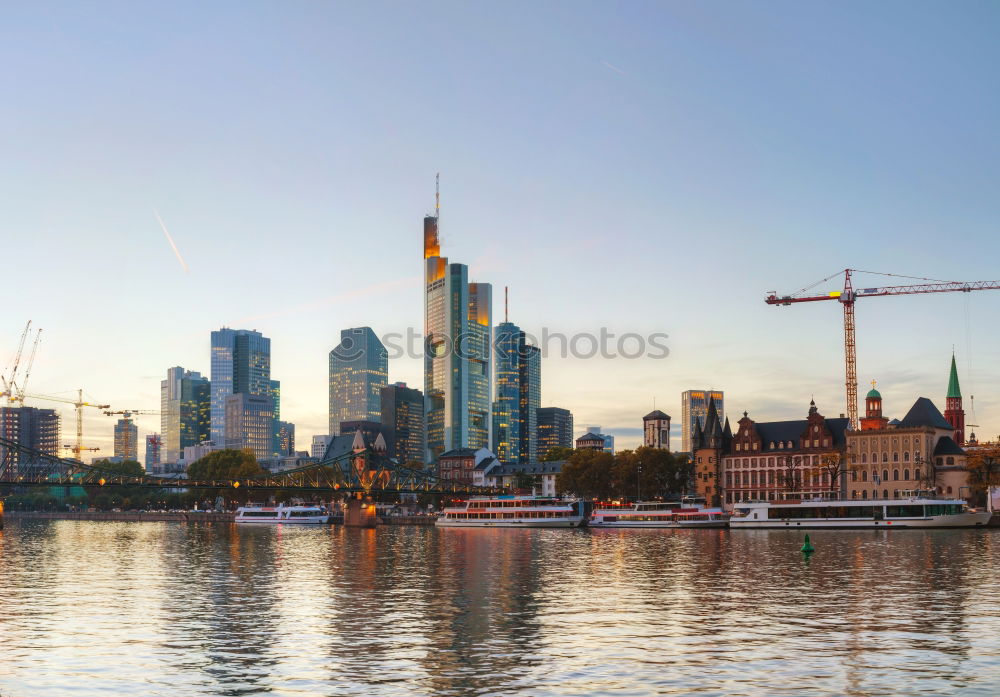 Similar – Image, Stock Photo Skyline of the Donau district in Vienna