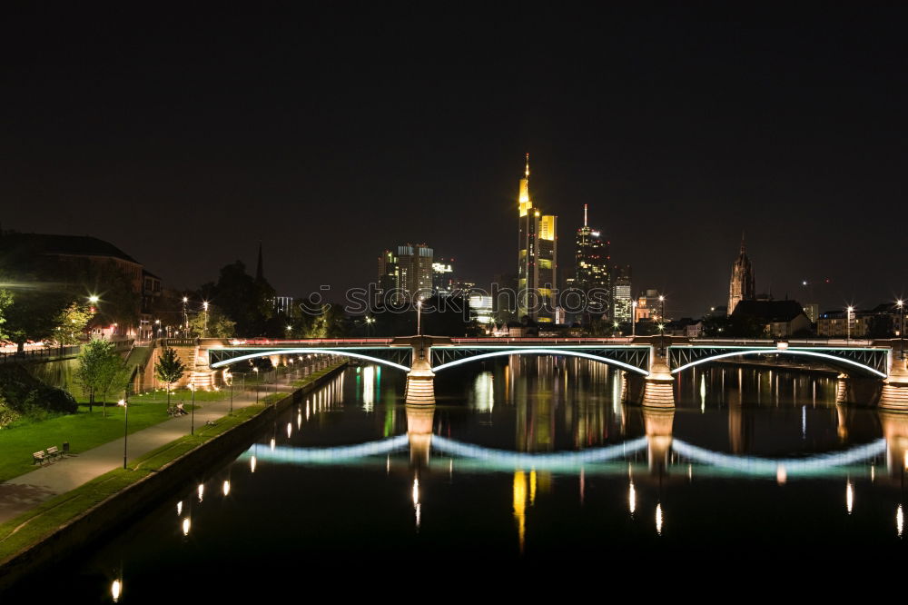 Similar – Cologne Cathedral, Rhine and Hohenzollern Bridge at night