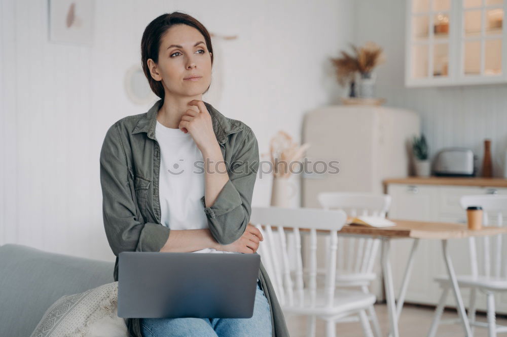 Similar – Image, Stock Photo Woman with book at table