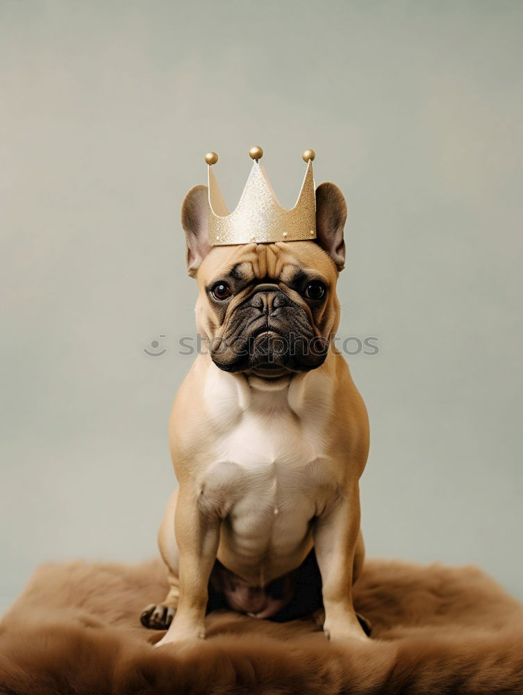 Similar – Image, Stock Photo funny dog with crown on white background