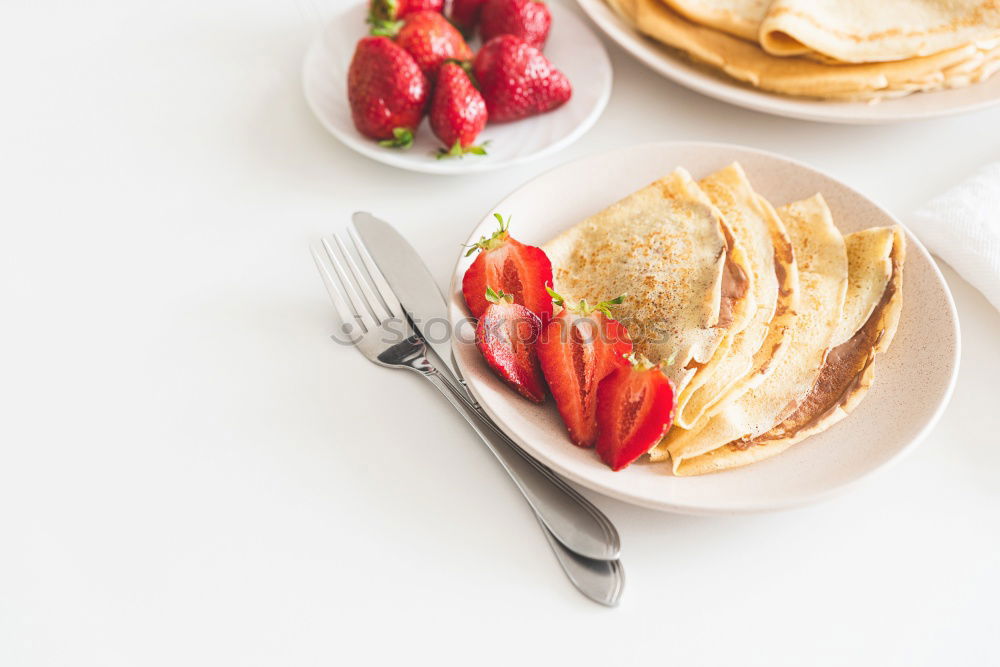 Similar – Tasty crape cake with fresh fruit