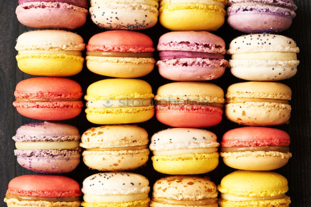 Similar – Multicolored macarons in a paper box