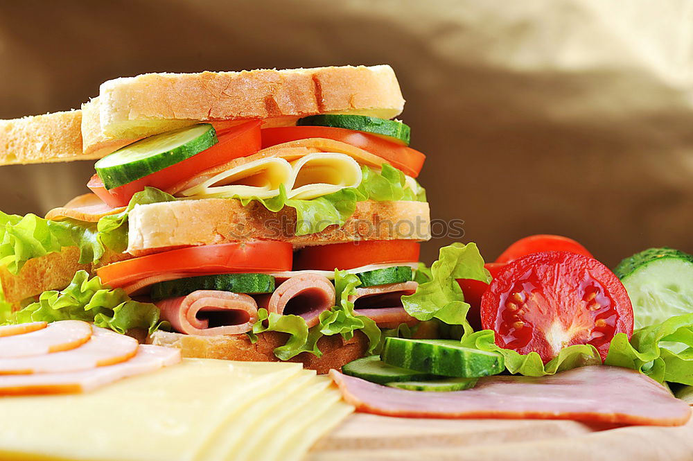 Similar – Image, Stock Photo Sandwiches on cutting board