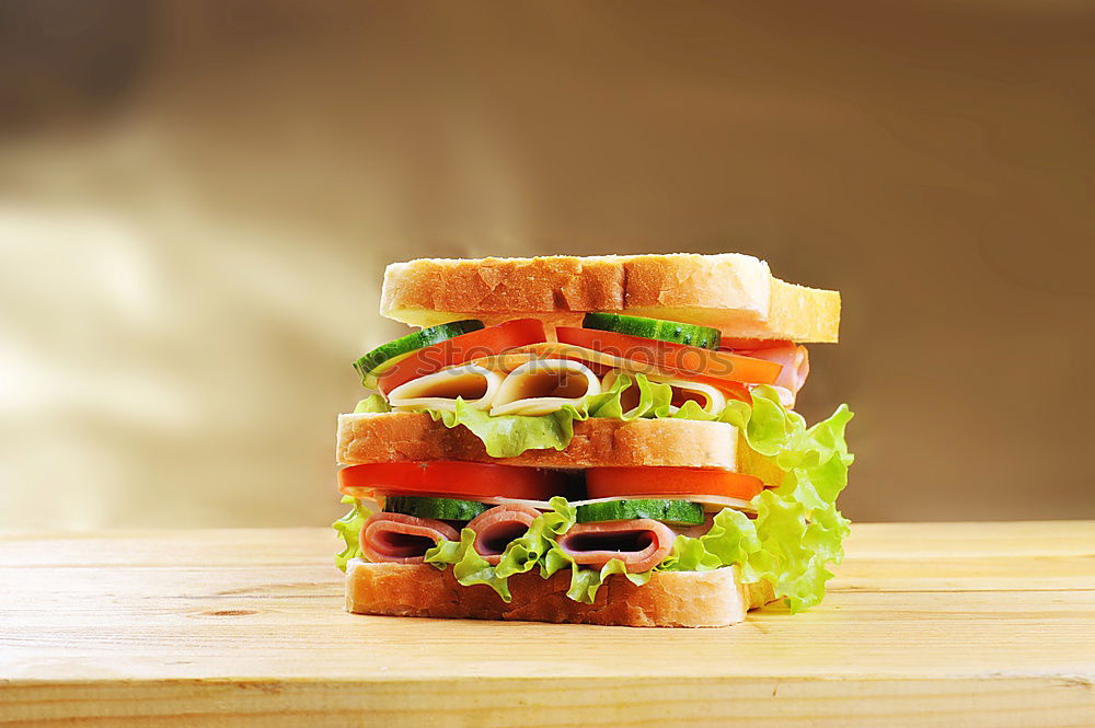 Similar – Image, Stock Photo burger with tomato sugo, rucola, goat cheese