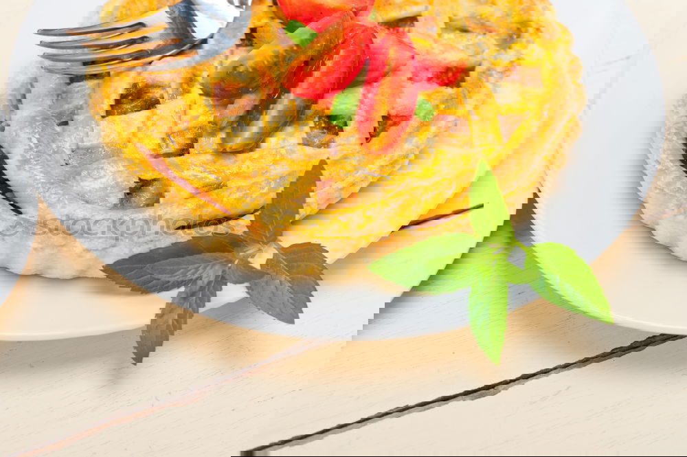Similar – Image, Stock Photo Breakfast belgian with waffles with ice